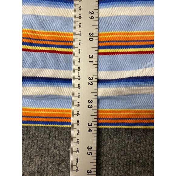 VTG Tommy Hilfiger Extra-Long Polo Shirt Men XL TALL Striped Short Sleeve Preppy - Picture 10 of 14